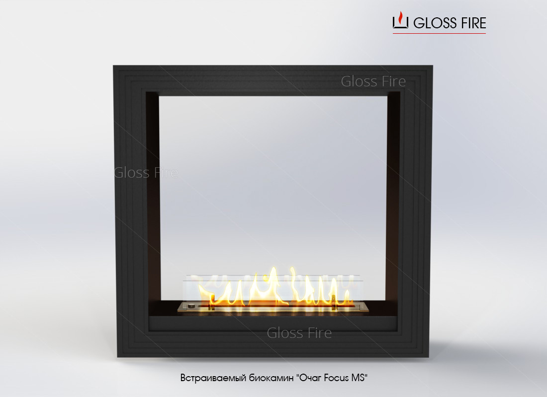 Біокамін вбудовуваний Очаг Focus MS-011 GlossFire, фото 1