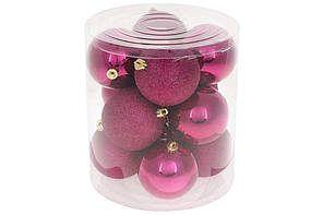 Набір куль пласт. у колбі 8см 12шт магнолія №147-513/Bonadi/(12)