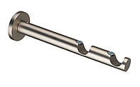 Держатель карниза двухрядный цылиндр 16/16 мм Сатин