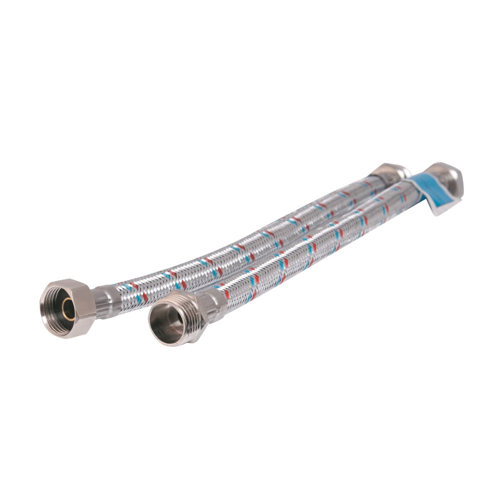 Шланг гнучкий для підключення води SANDIPLUS зв-вн 1/2"x1/2" 50 см 79188 SD094W50