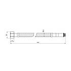 Шланг для підключення змішувача SANDIPLUS зв-вн M10x1/2" 50 см 79194 SD396W50, фото 3