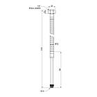 Шланг для підключення змішувача SANDIPLUS зв-вн M10x1/2" 50 см 79195 SD396W50L, фото 3