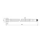 Шланг для підключення змішувача SANDIPLUS зв-вн M10x1/2" 60 см 79196 SD396W60, фото 3