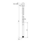 Шланг для підключення змішувача SANDIPLUS зв-вн M10x1/2" 60 см 79197 SD396W60L, фото 3