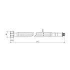 Шланг для підключення змішувача SANDIPLUS зв-вн M10x1/2" 80 см 79198 SD396W80, фото 3