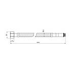 Шланг для підключення змішувача SANDIPLUS зв-вн M10x1/2" 100 см 79200 SD396W100, фото 3