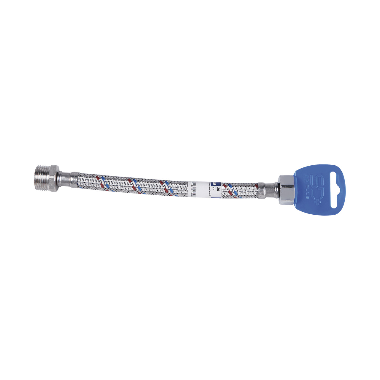 Шланг гнучкий для підключення води SANDIPLUS зв-вн 1/2"x1/2" 20 см 79205 SD398W20