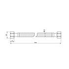 Шланг гнучкий для підключення води SANDIPLUS вн-вн 1/2"x1/2" 80 см 79214 SD397W80, фото 3