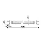 Шланг гнучкий для підключення води SANDIPLUS вн-вн 1/2"x1/2" 100 см 79216 SD397W100, фото 3