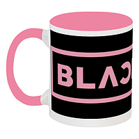 Кружка BLACKPINK - Pink Logo - Black (розовая)