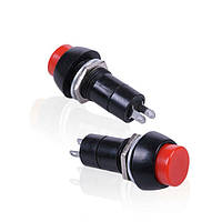 Кнопка натискна КН-11В без фіксації, червоний TAKEL