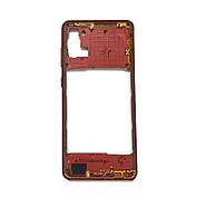 Середній корпус + шлейф NFC Samsung A31 A315F червоний сервісний оригінал із розбирання