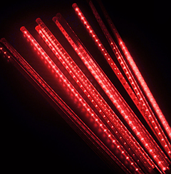 Новорічна світлодіодна гірлянда бурулька одинарна 100 см червоний Jb