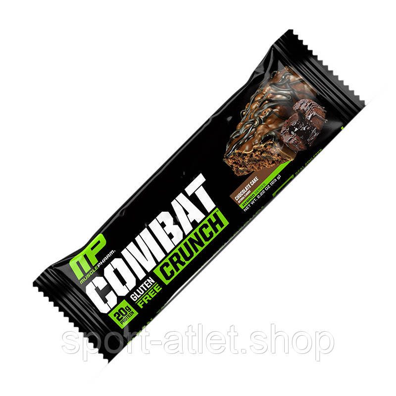 Батончик MusclePharm Combat Crunch Bar, 63 грами Шоколадний торт