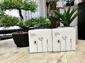 Гарнітура, Дротові Навушники EarPods with 3.5mm для Iphone Білі