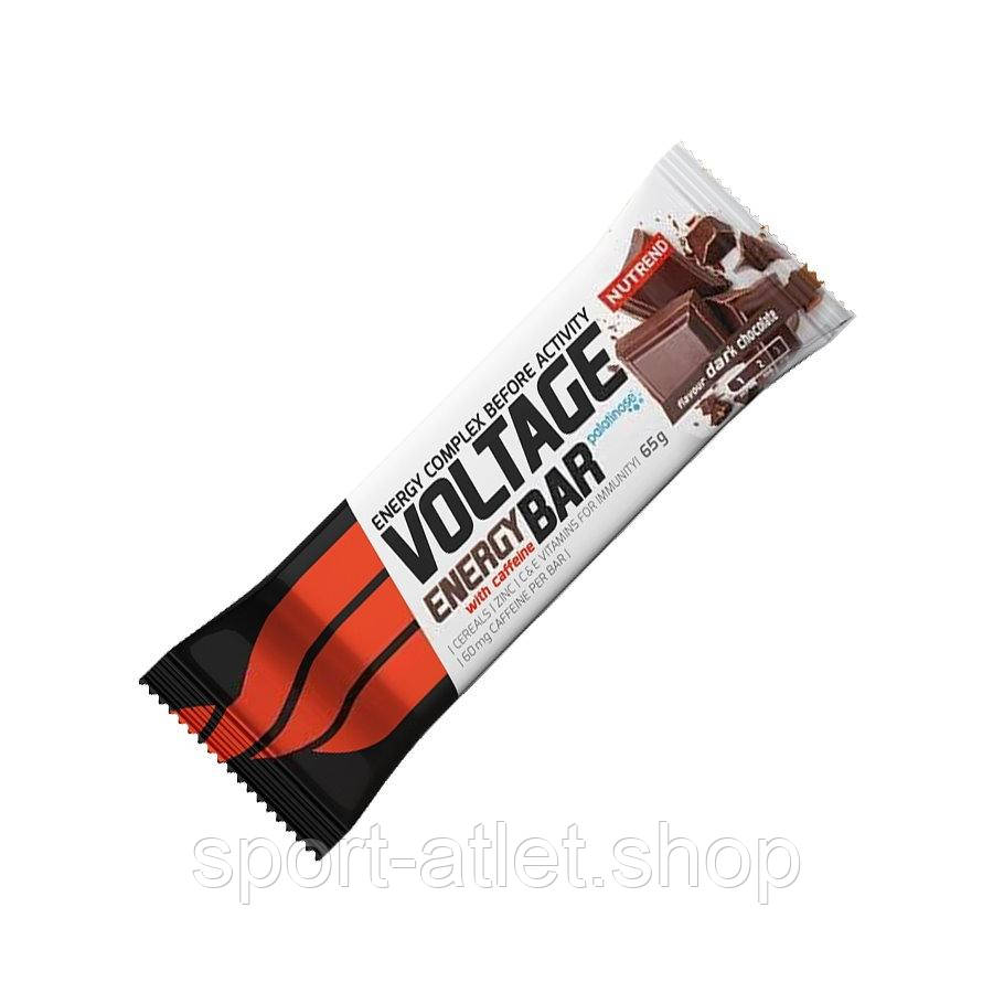 Батончик Nutrend Voltage Energy Bar with Caffeine, 65 грам Шоколад