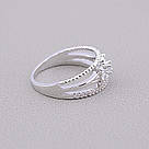 Каблучка біжутерія 'Big Dipper' Фіаніт (родій), фото 2