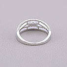 Каблучка біжутерія 'Big Dipper' Фіаніт (родій), фото 3