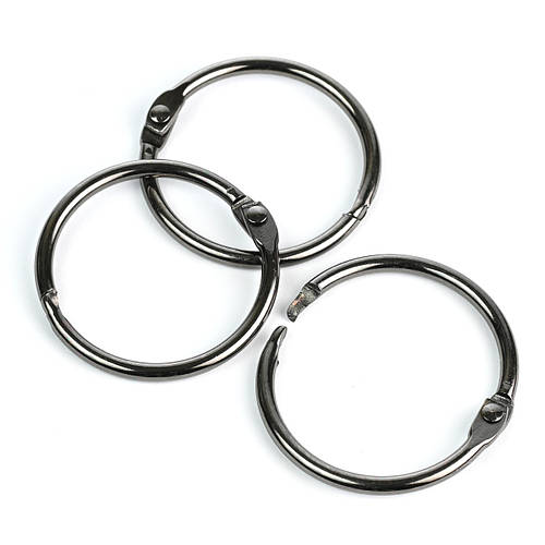 Купить Кольца для блокнота металические, разъемные Графит 35мм 1шт ...