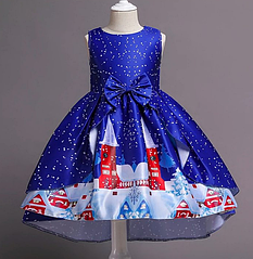 Новорічна синя святкова сукняNew year blue party dress