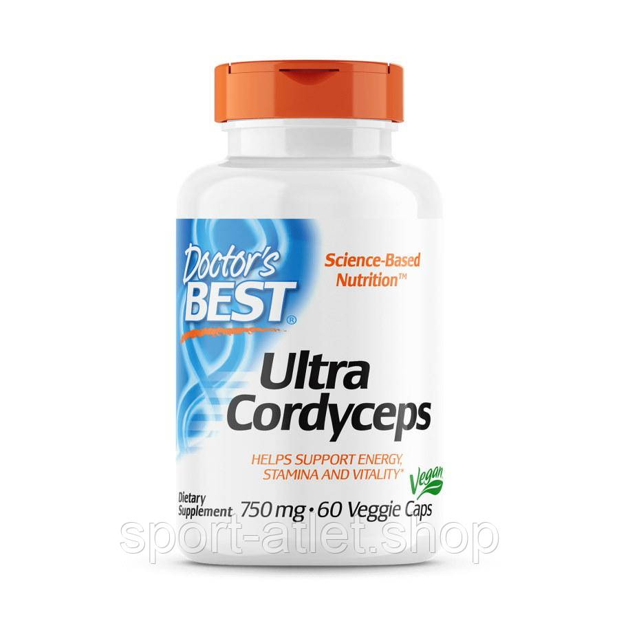 Натуральна добавка Doctor's Best Ultra Cordyceps, 60 капсул
