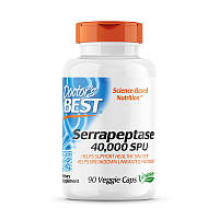 Натуральная добавка Doctor's Best Serrapeptase 40000 SPU, 90 капсул