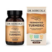 Натуральная добавка Dr. Mercola Fermented Turmeric, 60 капсул