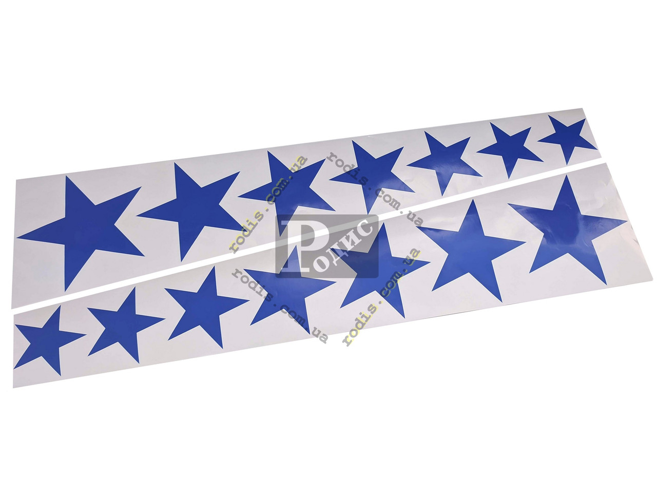 Наклейка на автомобіль Зірки, сині (l = 600 мм)