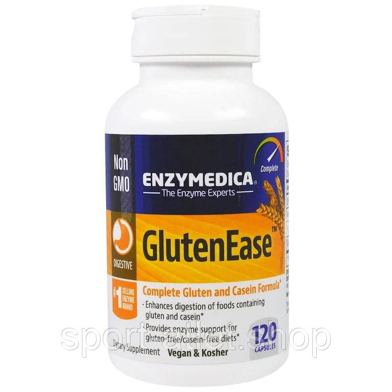Натуральна добавка Enzymedica Gluten Ease, 120 капсул