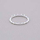 Каблучка біжутерія Фіаніт (Срібло), фото 3