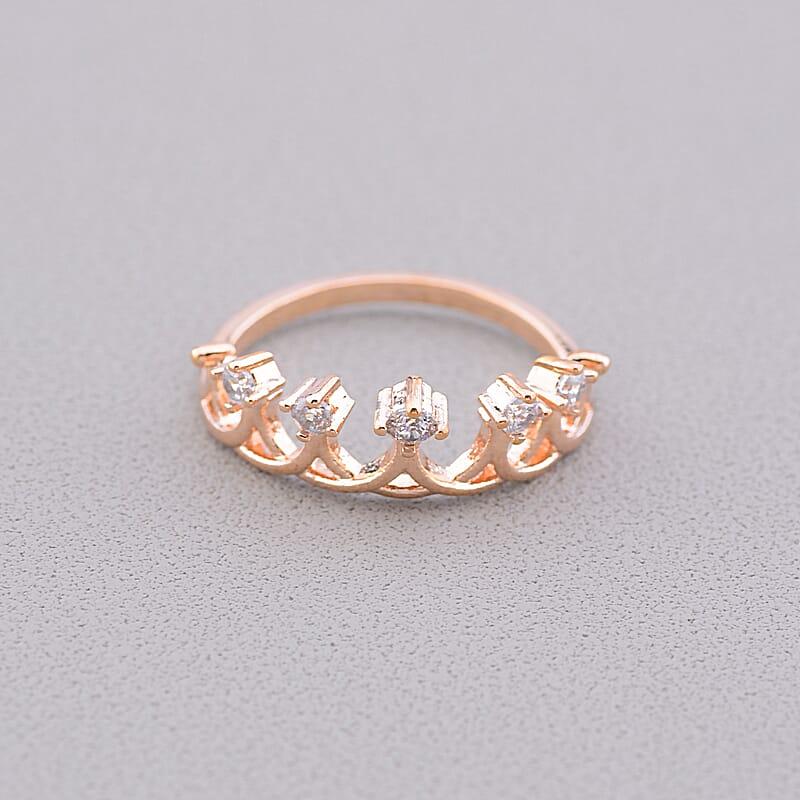 Каблучка біжутерія 'Big Dipper' Фіаніт (позолота 18к), фото 1