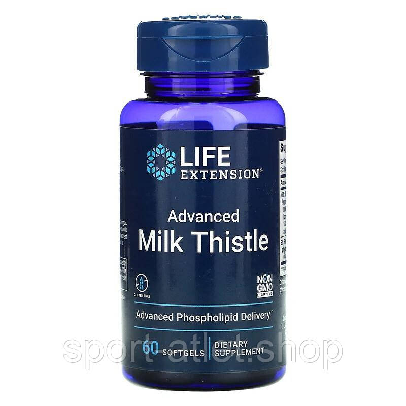 Натуральна добавка Life Extension Advanced Milk Thistle, 60 капсул