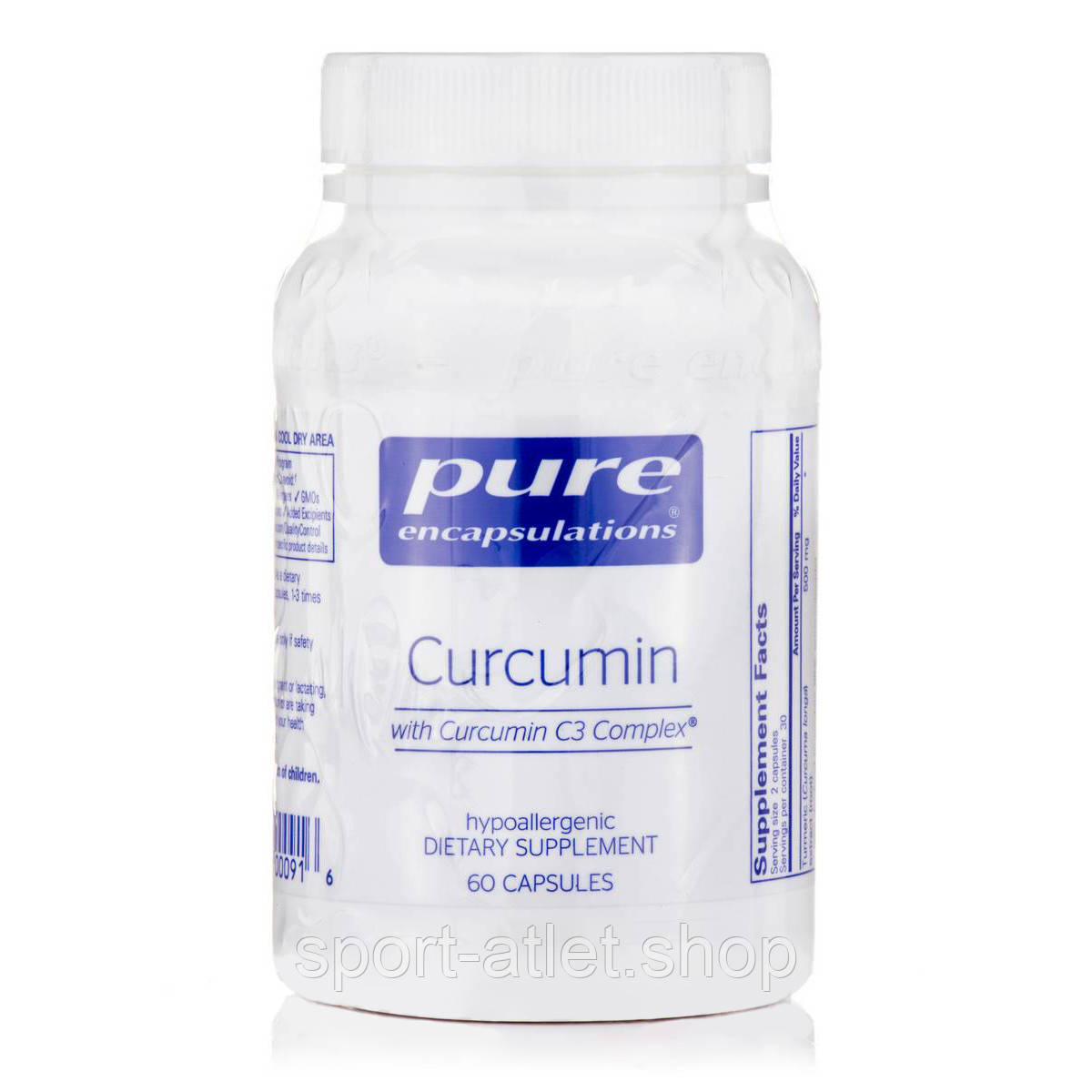 Натуральна добавка Pure Encapsulations Curcumin 250 mg, 60 капсул