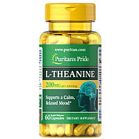 Аминокислота Puritan's Pride L-Theanine 200 mg, 60 капсул
