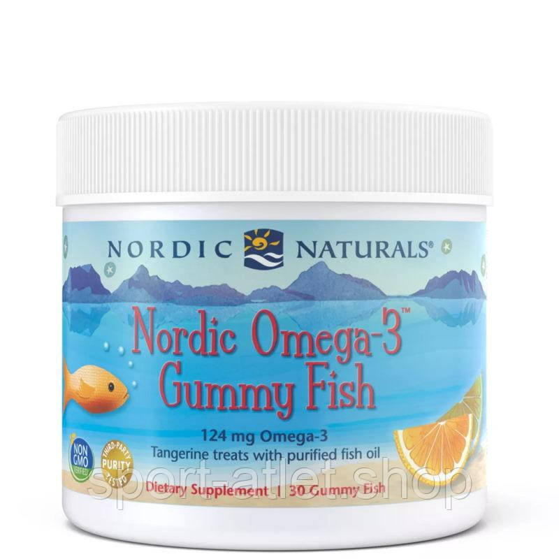 Жирні кислоти Nordic Naturals Nordic Omega-3 Gummies, 30 желеєк - мандарин