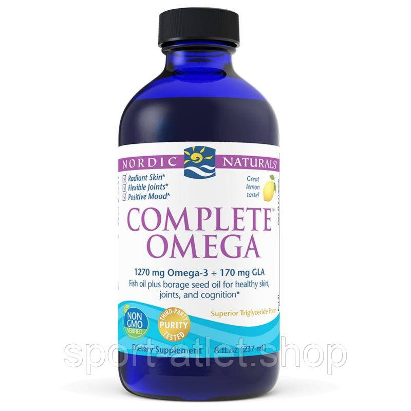 Жирні кислоти Nordic Naturals Complete Omega, 237 мл лимон, фото 1