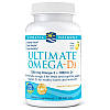Жирні кислоти Nordic Naturals Ultimate Omega-D3, 60 капсул, фото 2