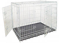 Croci Zinc Plated Box Клетка для собак (2-ве двери и пластиковый поддон 78х55х62см