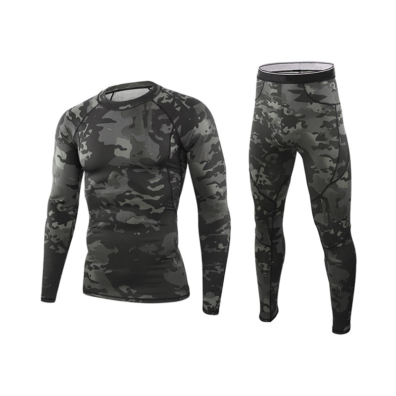 Термобілизна чоловіча Lesko A152 Camouflage Black XL спідня білизна для чоловіків