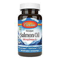 Жирные кислоты Carlson Labs Salmon Oil, 50 капсул