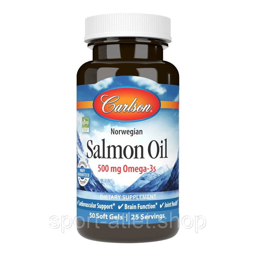 Жирні кислоти Carlson Labs Salmon Oil, 50 капсул