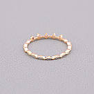 Каблучка біжутерія Фіаніт (позолота 18к), фото 3