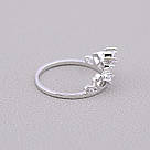 Каблучка біжутерія 'Big Dipper' Фіаніт (родій), фото 2