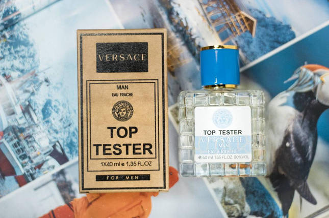Чоловіча туалетна вода Versace man eau fraiche Top tester 40 ml, фото 1