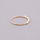 Каблучка біжутерія Фіаніт (позолота 18к), фото 2