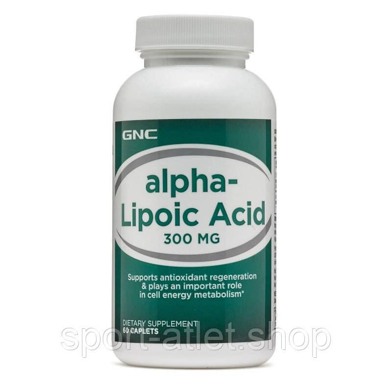 Натуральна добавка GNC Alpha-Lipoic Acid 300, 60 каплет
