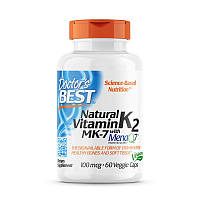 Витамины и минералы Doctor's Best Natural Vitamin K2 MK-7 100 mcg, 60 капсул