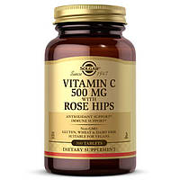 Витамины и минералы Solgar Vitamin C With Rose Hips 500 mg, 100 таблеток