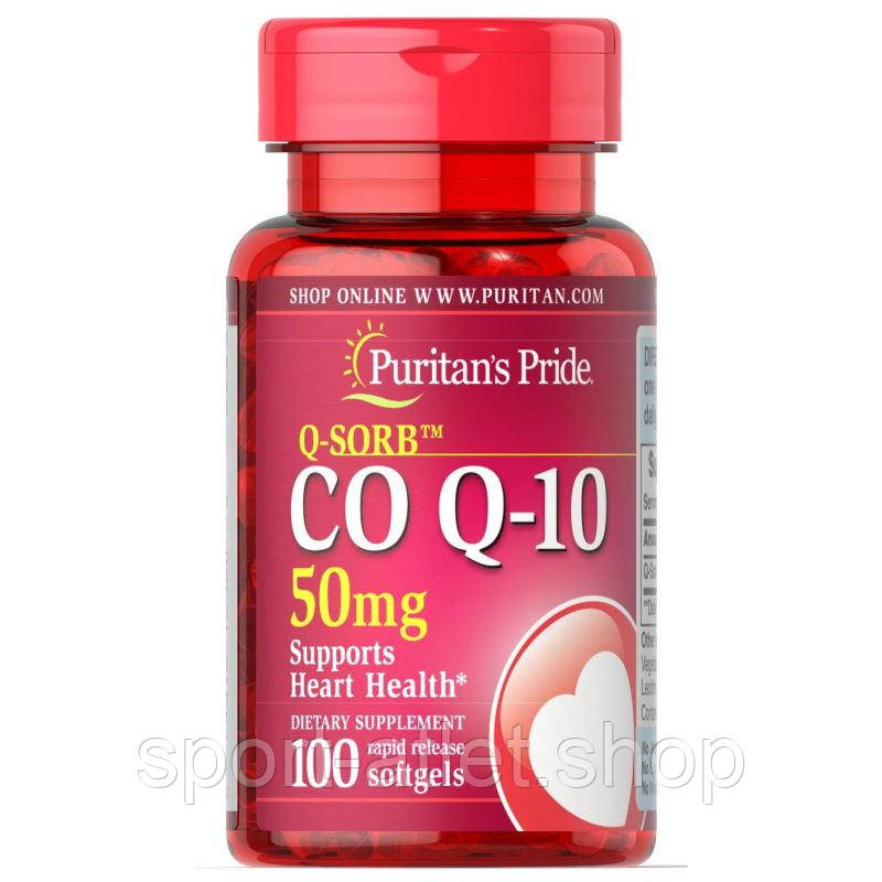 Натуральна добавка Puritan's Pride CO Q10 50 mg, 100 капсул