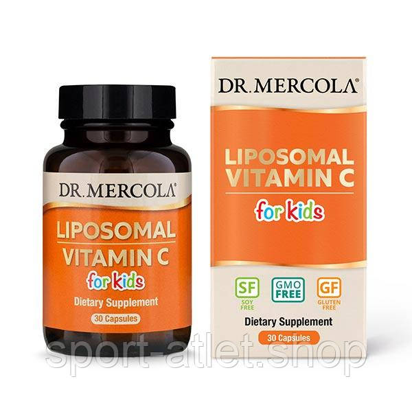 Вітаміни та мінерали Dr. Mercola Liposomal Vitamin C for Kids, 30 капсул